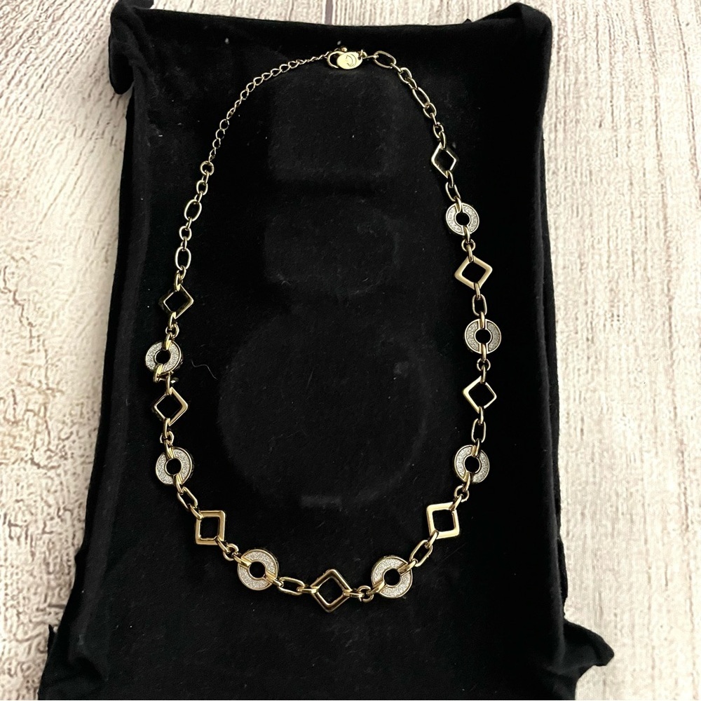 CHARMING CHARLIE Women’s Elegant Necklace Gold and Silver Geometric 18-22 inch